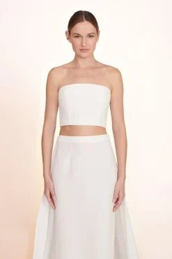 STAUD NYLA TOP WHITE New