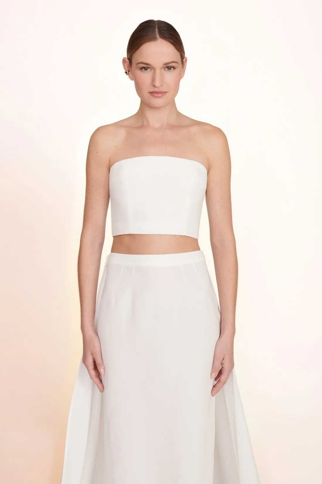 STAUD NYLA TOP WHITE New