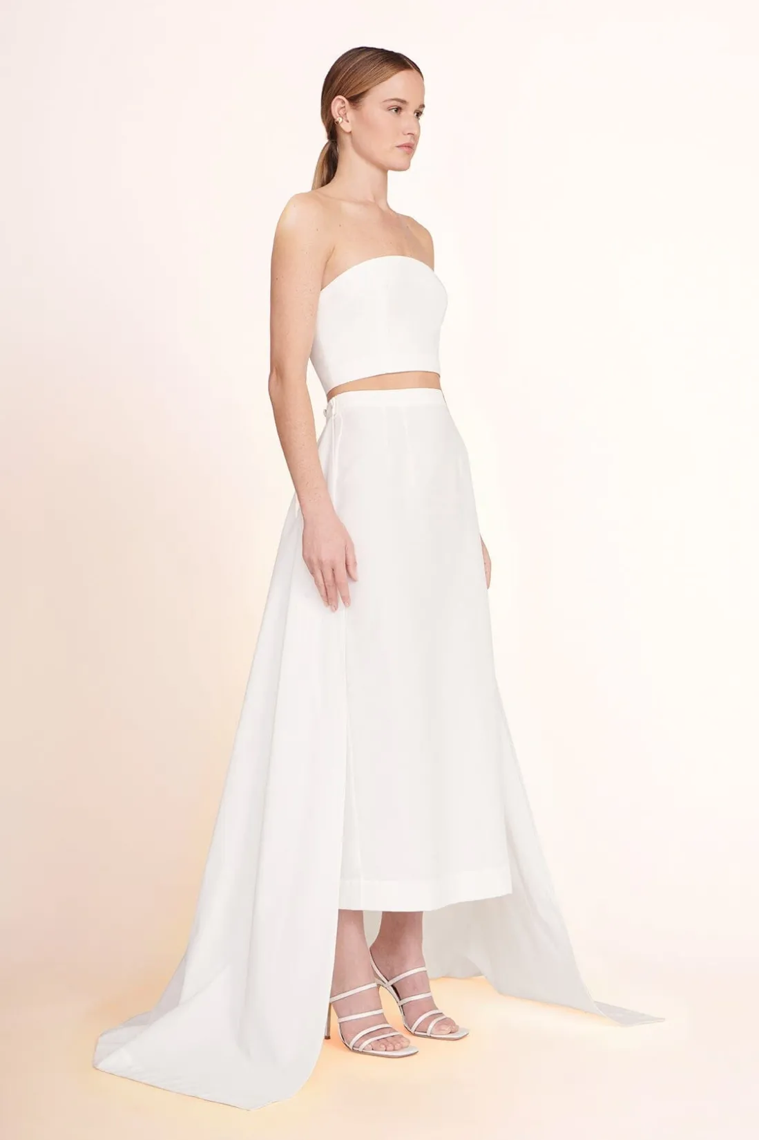 STAUD NYLA TOP WHITE New