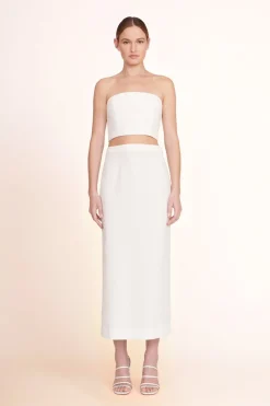 STAUD NYLA TOP WHITE New