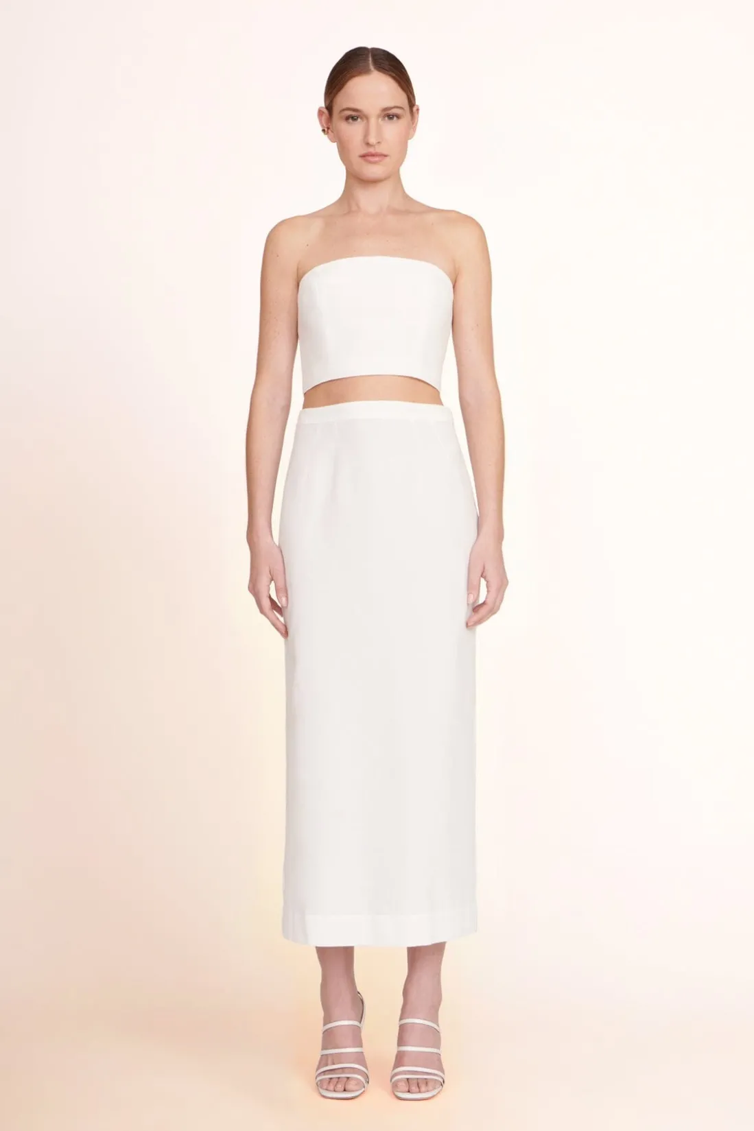 STAUD NYLA TOP WHITE New