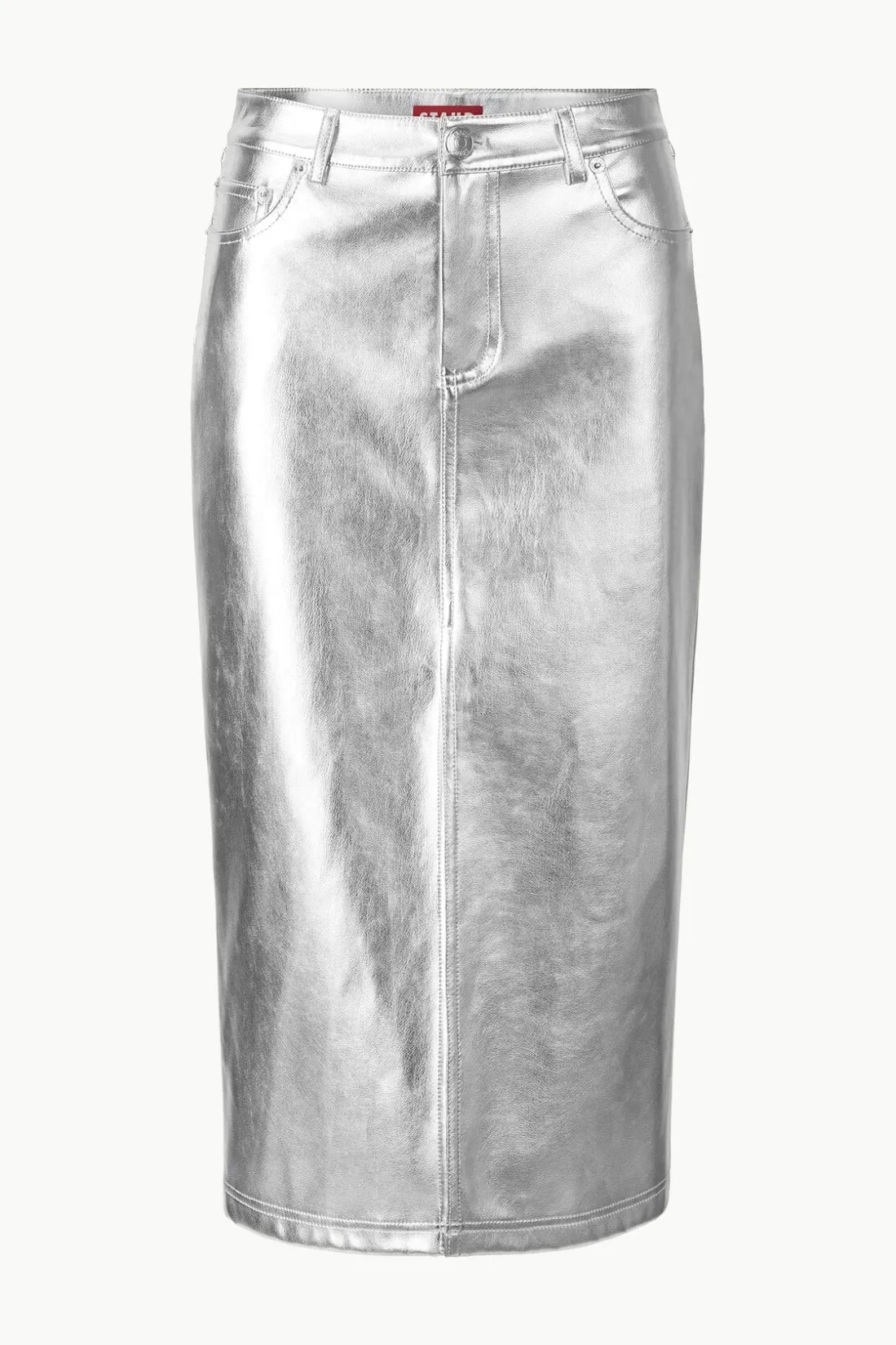 STAUD OAKLYN SKIRT SILVER