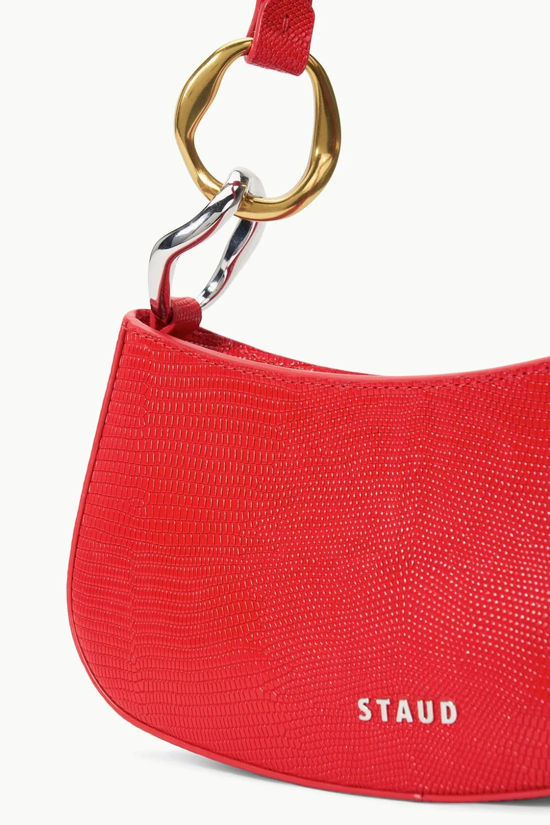 STAUD OLLIE BAG RED ROSE REDROSE Hot