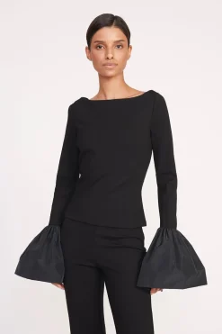 STAUD PAIGE TOP   BLACK Online