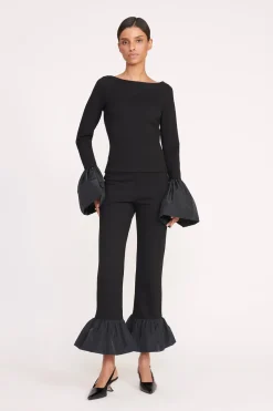 STAUD PAIGE TOP   BLACK Online
