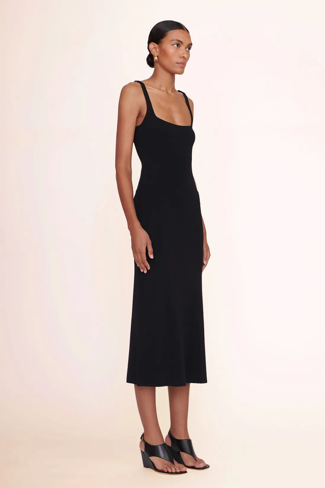 STAUD PAITYN DRESS BLACK Discount