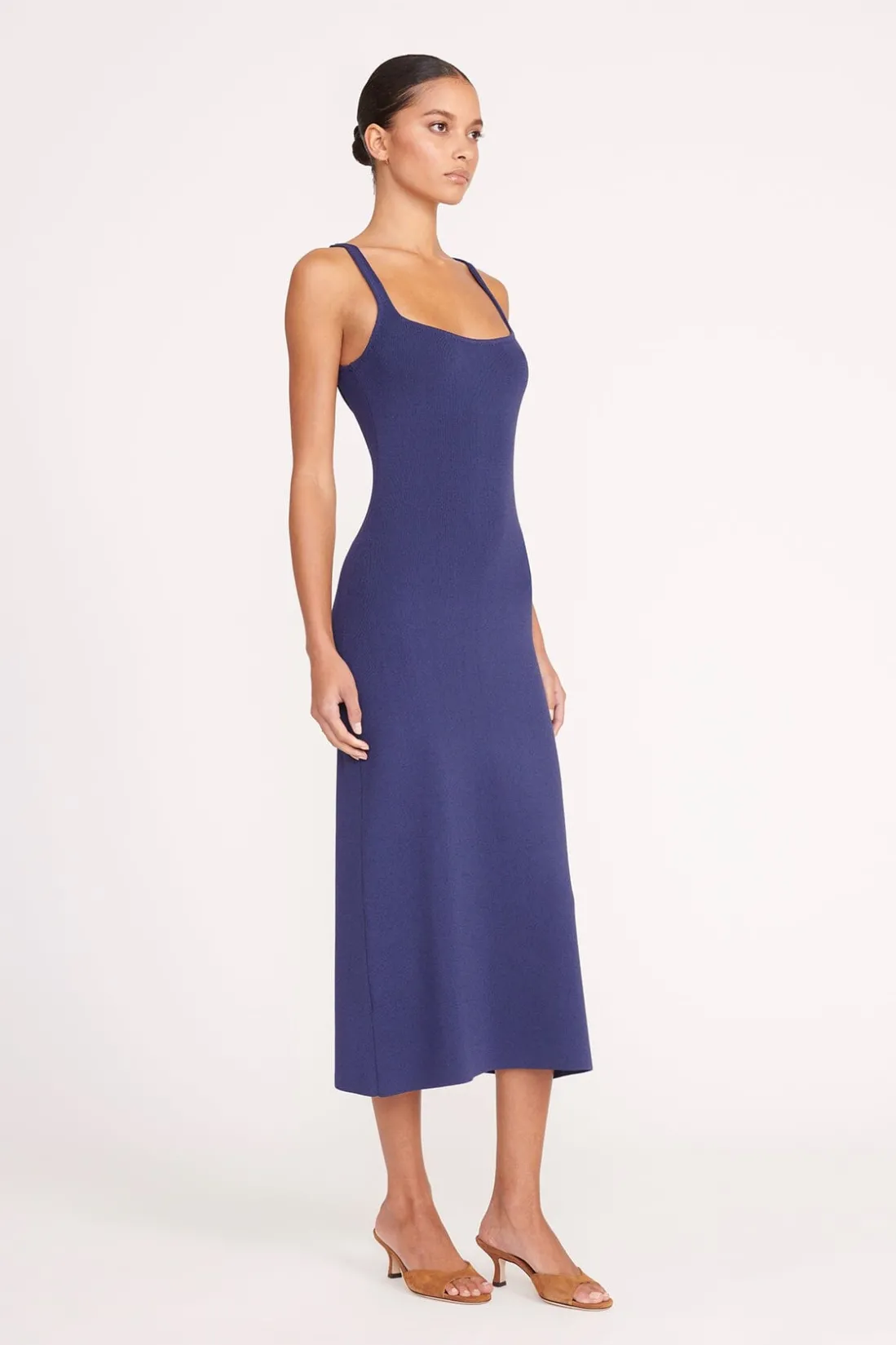 STAUD PAITYN DRESS NAVY Clearance
