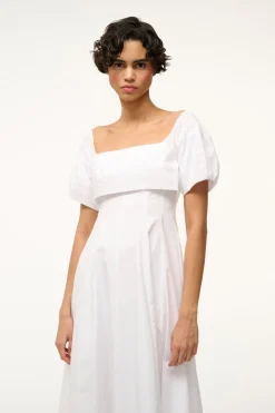 STAUD PALERMO DRESS   WHITE Discount