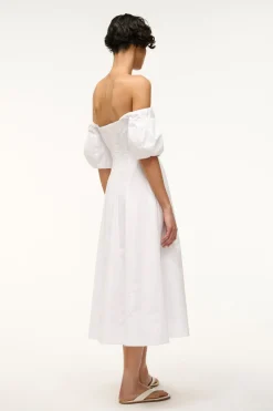 STAUD PALERMO DRESS   WHITE Discount