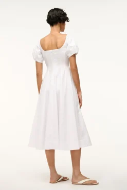 STAUD PALERMO DRESS   WHITE Discount