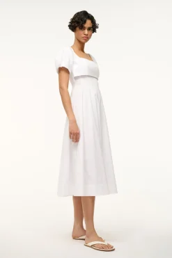 STAUD PALERMO DRESS   WHITE Discount