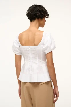 STAUD PALERMO TOP   WHITE