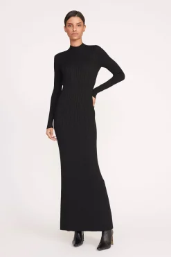 STAUD PALMIRA DRESS   BLACK Clearance