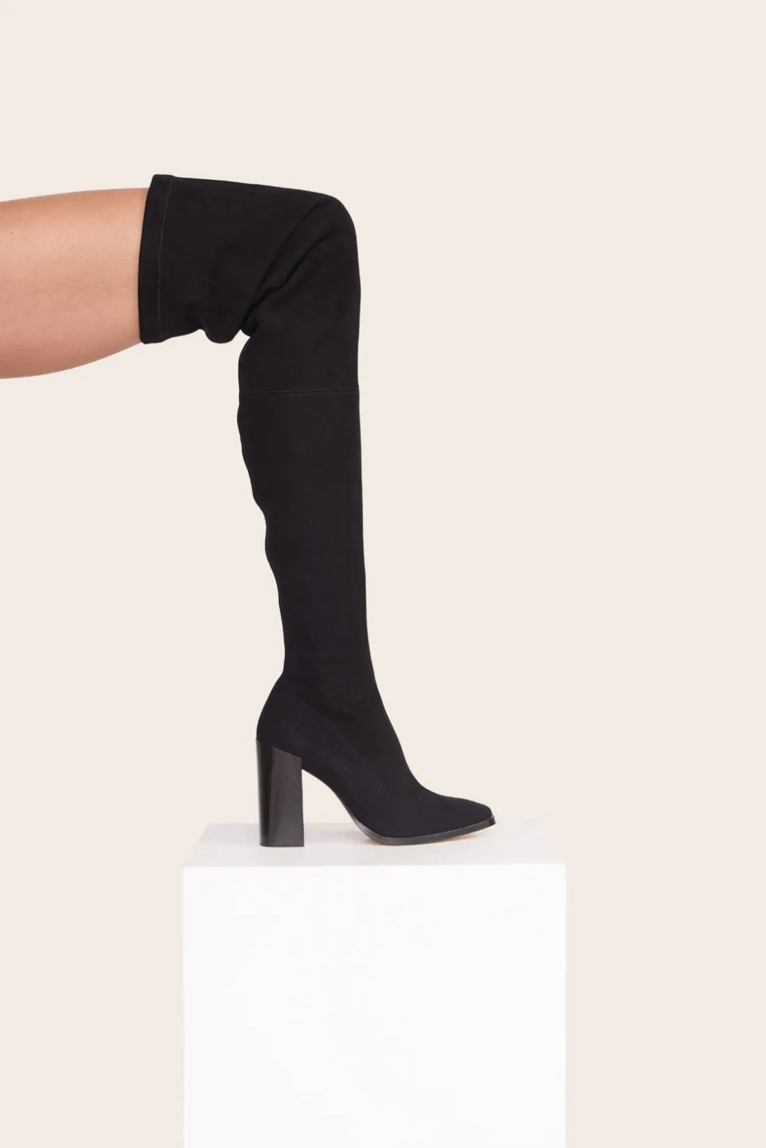 STAUD PAZ OVER THE KNEE BOOT BLACK New