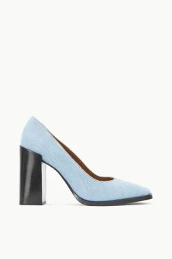 STAUD PAZ PUMP  DENIM BLUE DENIMBLUE New