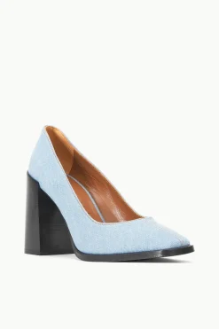 STAUD PAZ PUMP  DENIM BLUE DENIMBLUE New