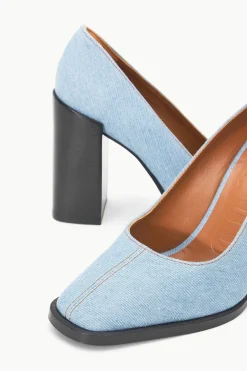 STAUD PAZ PUMP  DENIM BLUE DENIMBLUE New