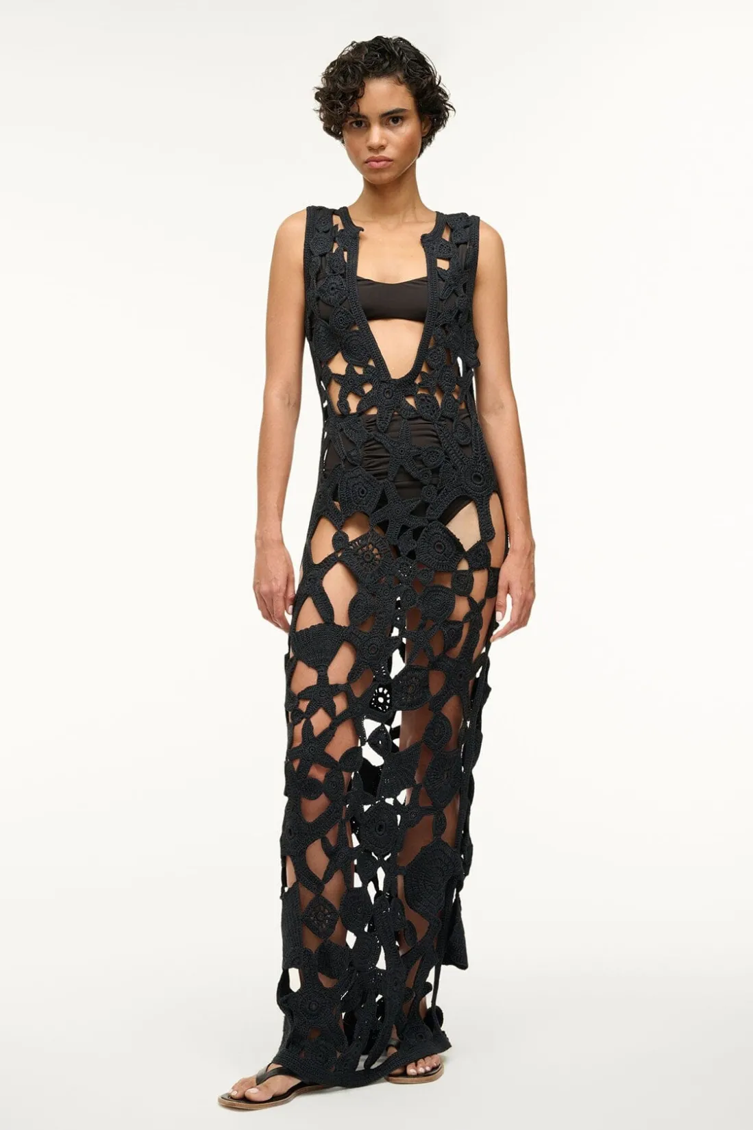 STAUD PELLEGRINO DRESS BLACK Discount