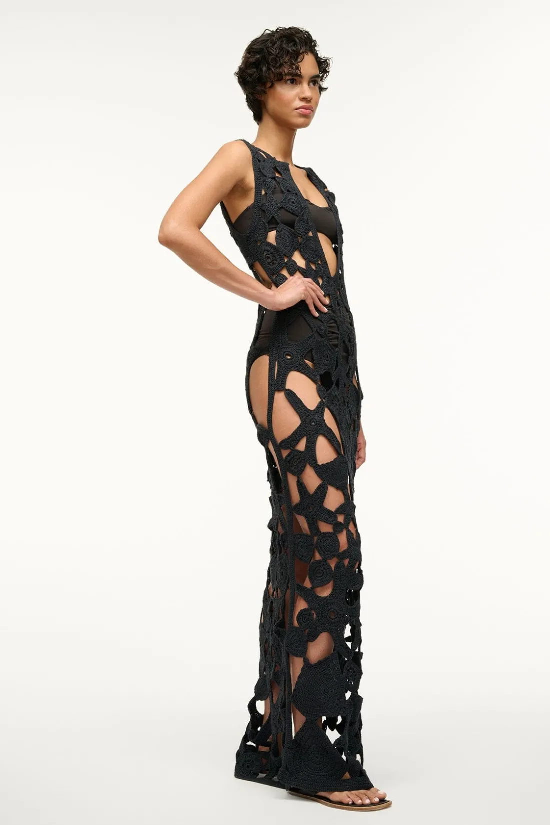 STAUD PELLEGRINO DRESS BLACK Discount