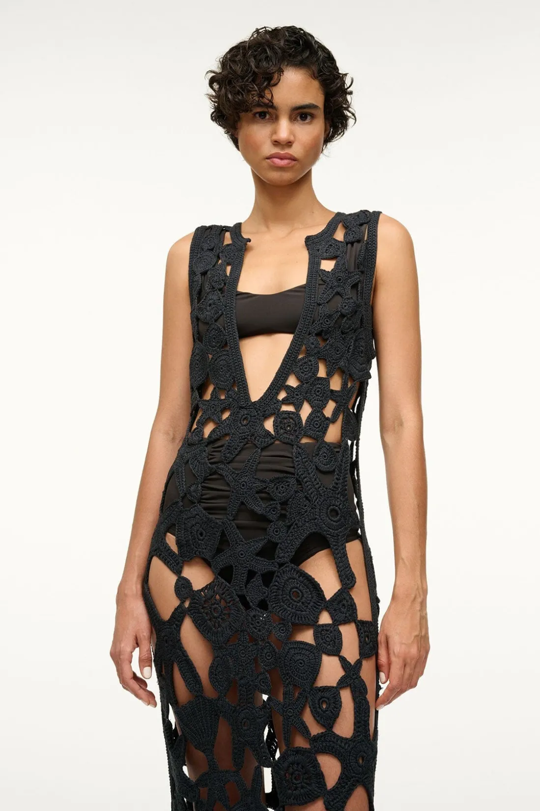 STAUD PELLEGRINO DRESS BLACK Discount