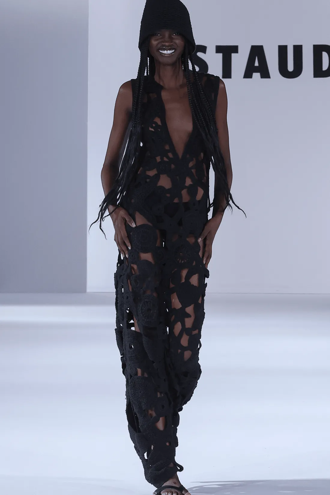 STAUD PELLEGRINO DRESS BLACK Discount