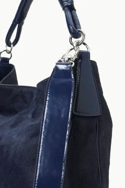 STAUD PERRY BAG HAIRCALF NAVY Sale