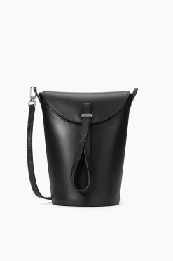 STAUD PHOEBE CONVERTIBLE BUCKET BAG   BLACK New