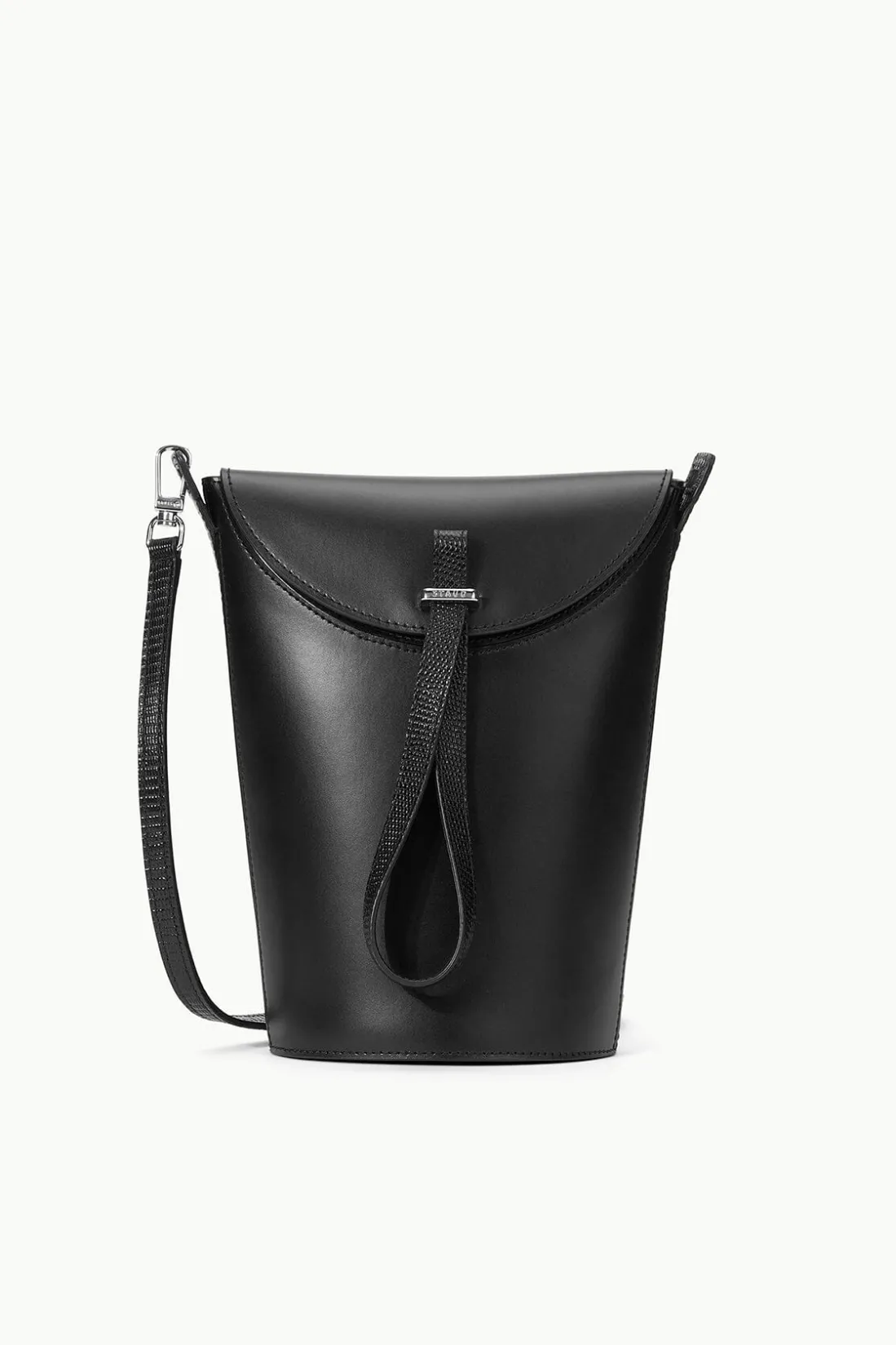 STAUD PHOEBE CONVERTIBLE BUCKET BAG BLACK New