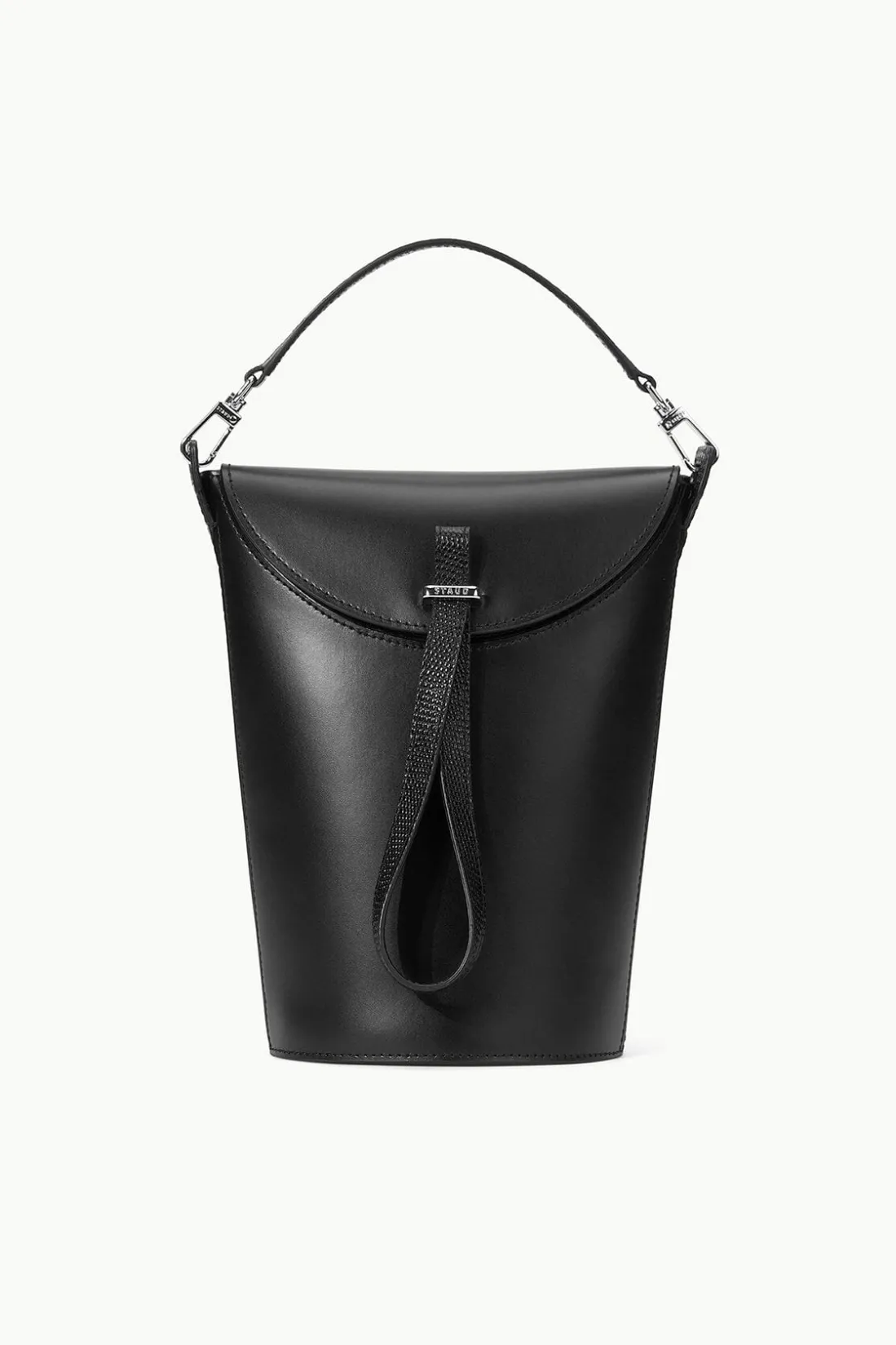 STAUD PHOEBE CONVERTIBLE BUCKET BAG BLACK New