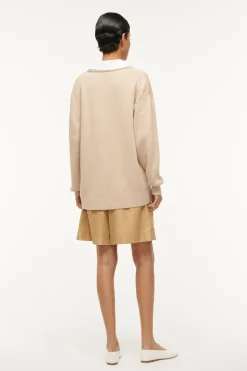 STAUD PIETRO SWEATER  CAMEL WHITE CAMELWHITE Best