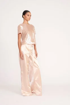 STAUD QUINCY TOP   BEIGE New