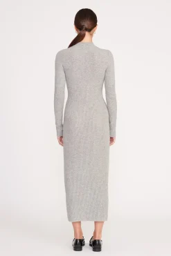 STAUD RAMONA DRESS  HEATHER GREY HEATHERGREY Discount
