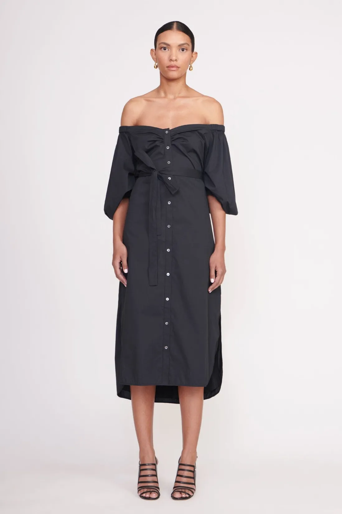 STAUD REESE DRESS BLACK Discount