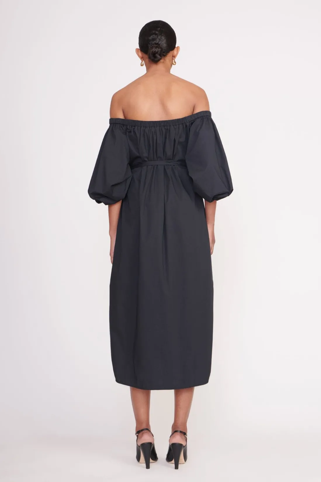 STAUD REESE DRESS BLACK Discount