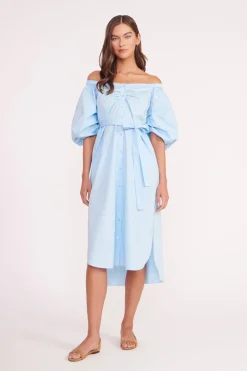 STAUD REESE DRESS  FRENCH BLUE FRENCHBLUE Online