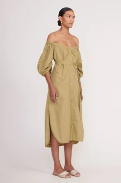 STAUD REESE DRESS   KHAKI New