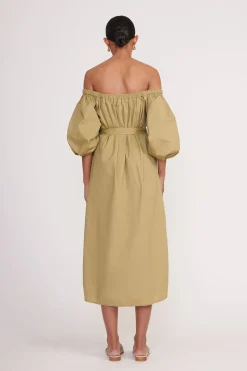STAUD REESE DRESS   KHAKI New