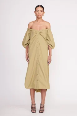 STAUD REESE DRESS   KHAKI New