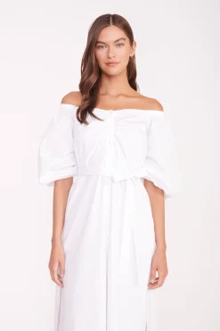 STAUD REESE DRESS   WHITE Online