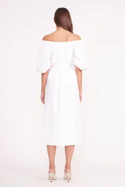 STAUD REESE DRESS   WHITE Online