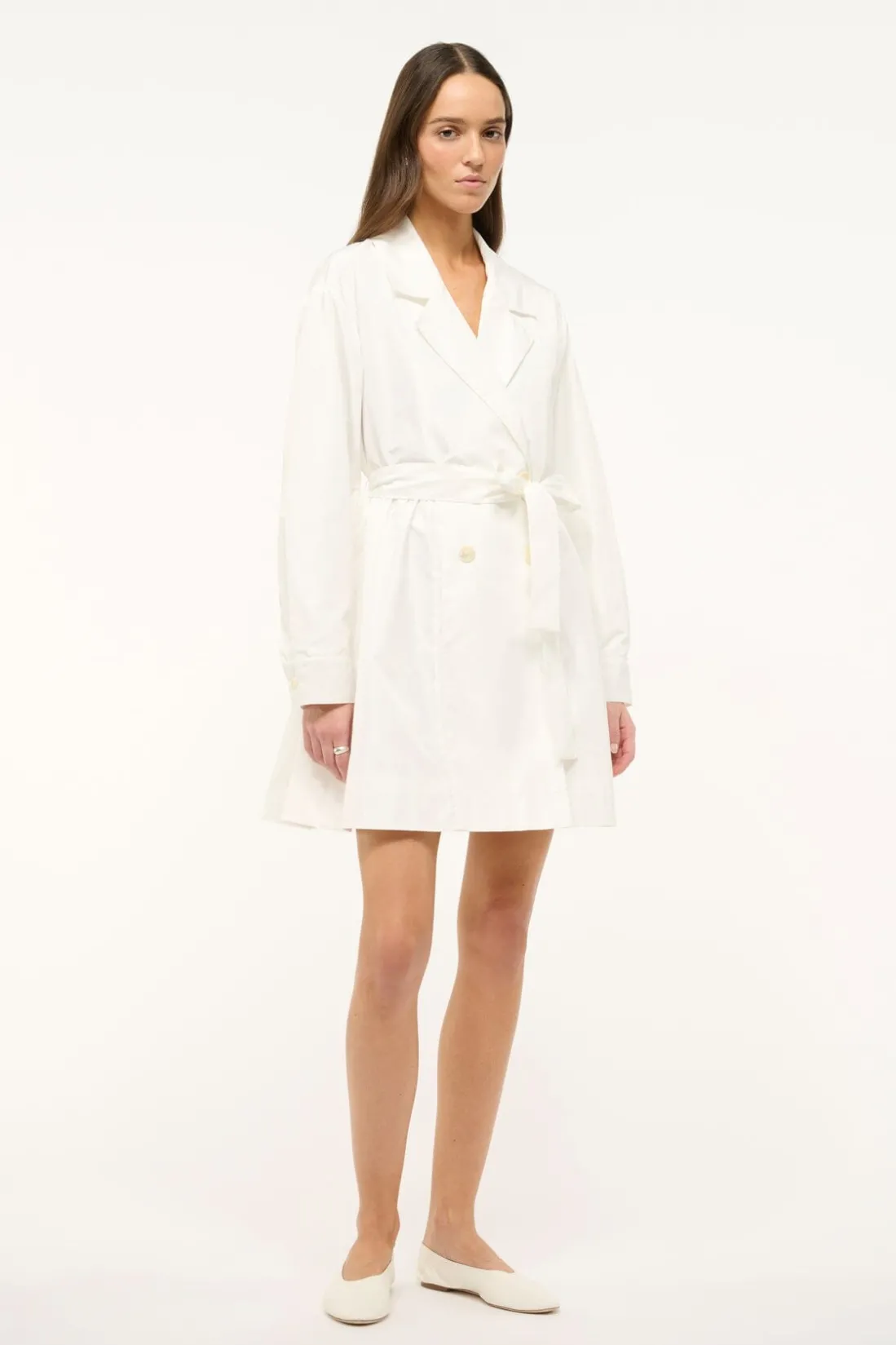 STAUD RINA TRENCH WHITE Outlet