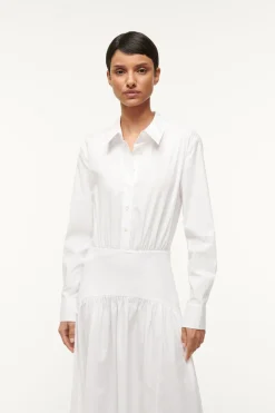 STAUD ROCCO DRESS   WHITE Online