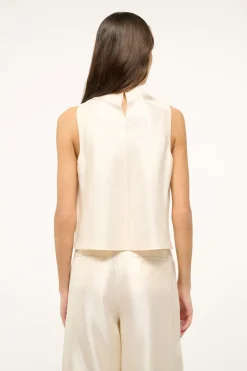 STAUD ROCHELLE TOP   IVORY Best