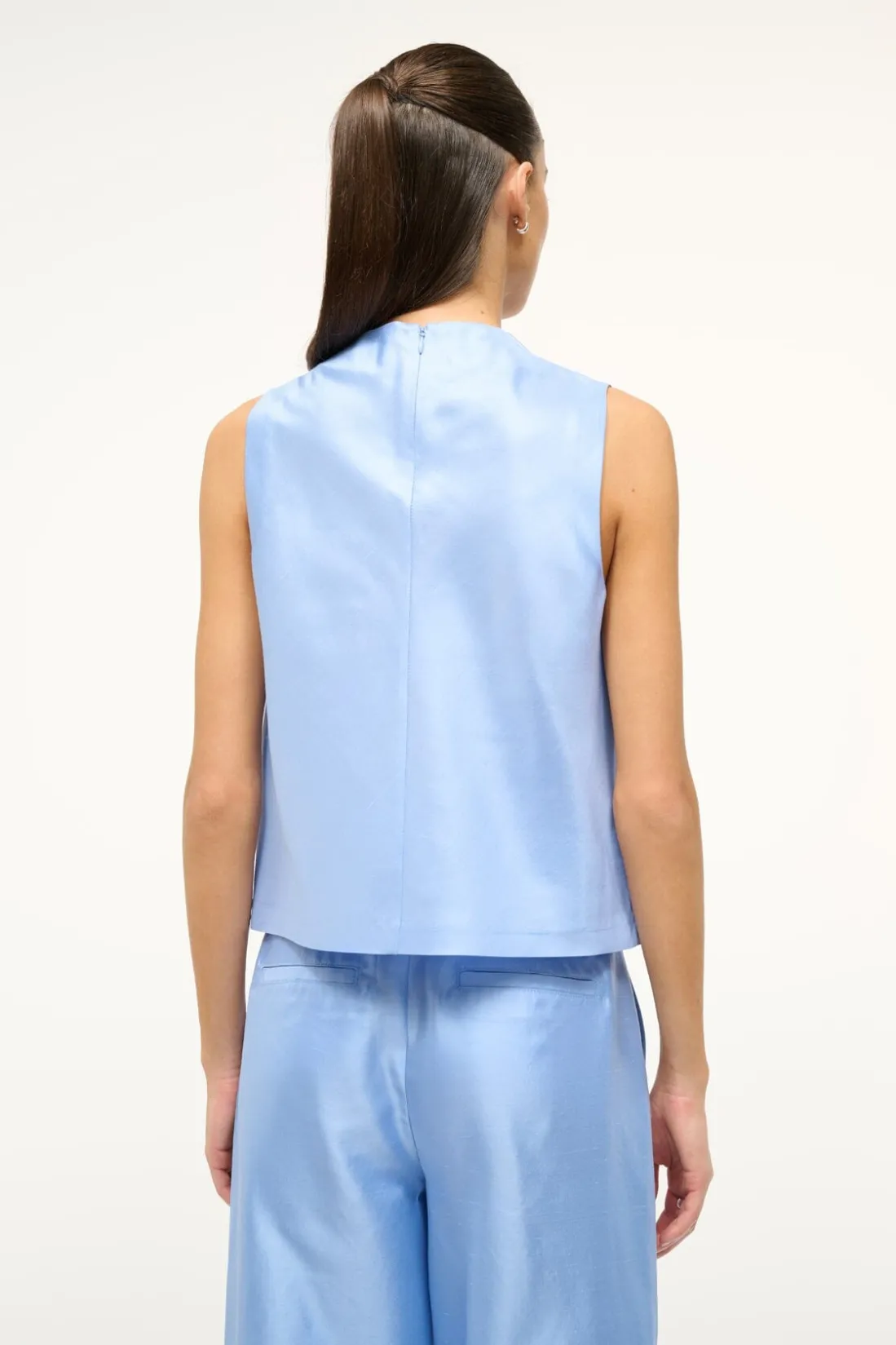 STAUD ROCHELLE TOP PERIWINKLE Discount