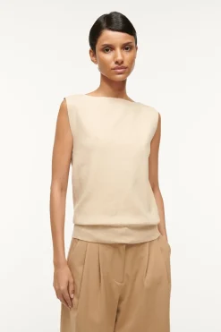 STAUD ROCKI SWEATER CAMEL Sale