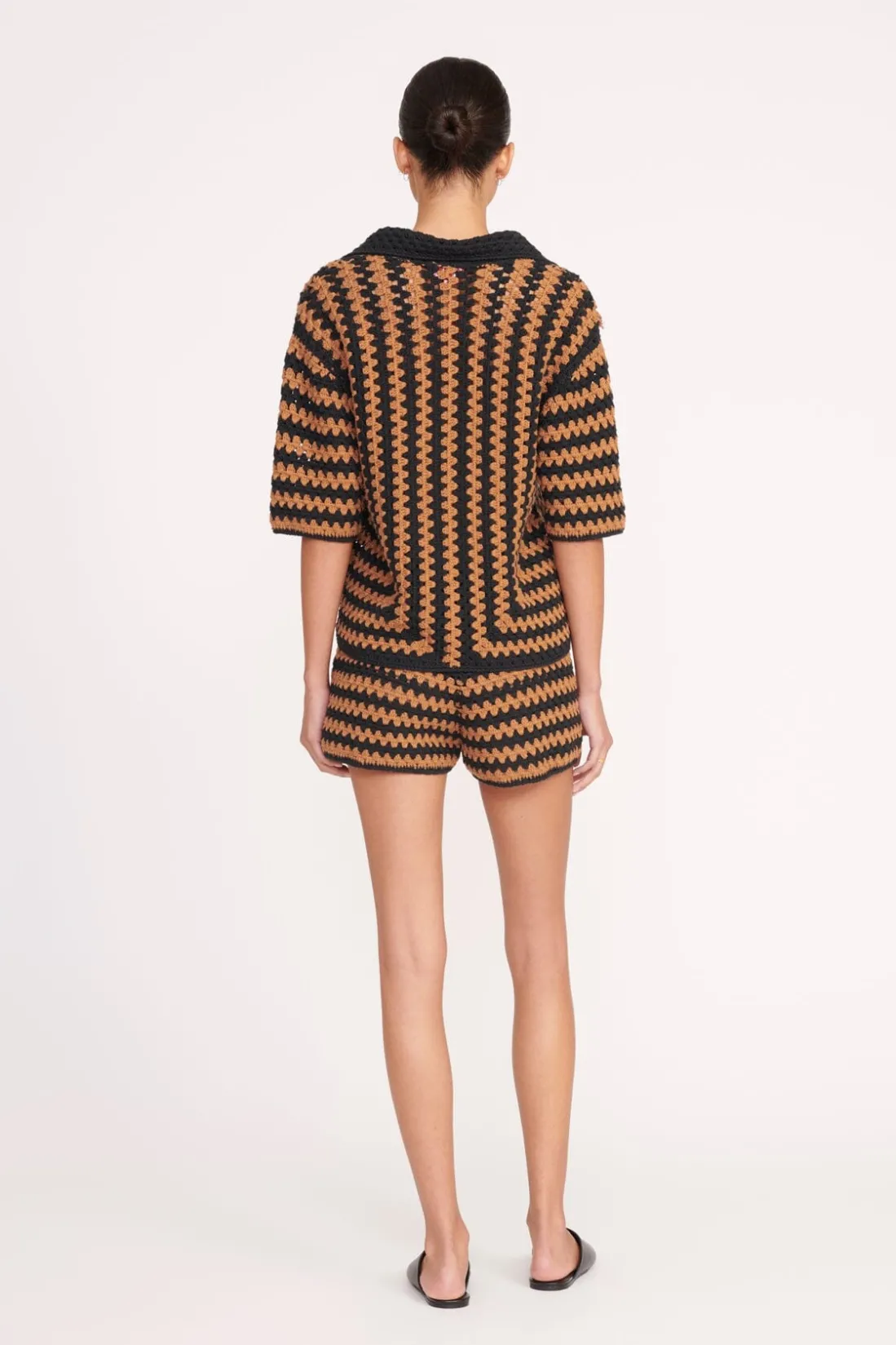 STAUD SAMARA SHORT BLACK TAN SEASHORE STRIPE BLACKTANSEASHORESTRIPE Online