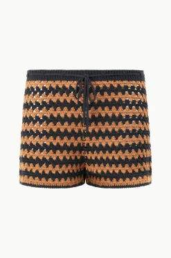 STAUD SAMARA SHORT BLACK TAN SEASHORE STRIPE BLACKTANSEASHORESTRIPE Online