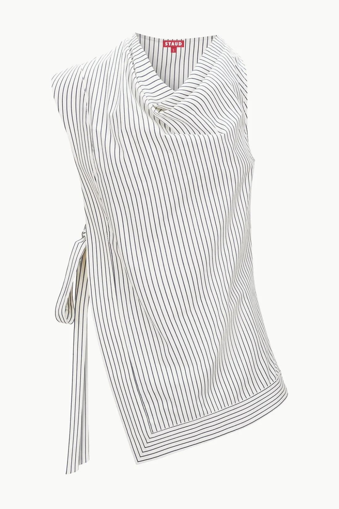 STAUD SAWYER TOP IVORY MICRO STRIPE IVORYMICROSTRIPE Outlet