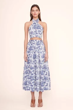 STAUD SEA SKIRT  BLUE TOILE BLUETOILE Discount