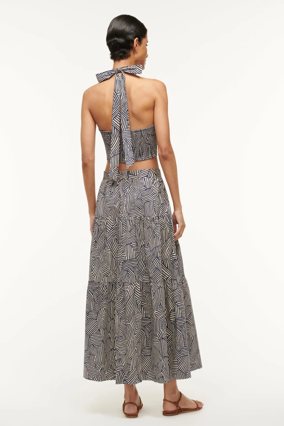 STAUD SEA SKIRT NAVY MOSAIC NAVYMOSAIC Hot
